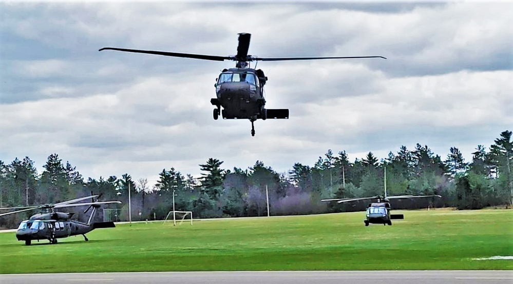 April 2023 UH-60 Black Hawk training operations at Fort McCoy