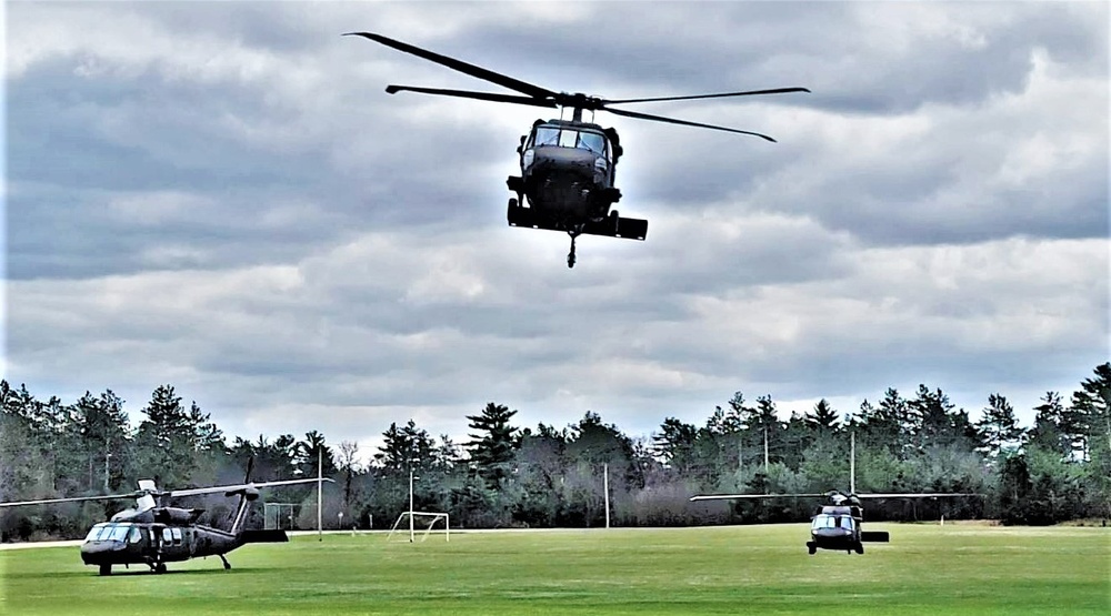 April 2023 UH-60 Black Hawk training operations at Fort McCoy