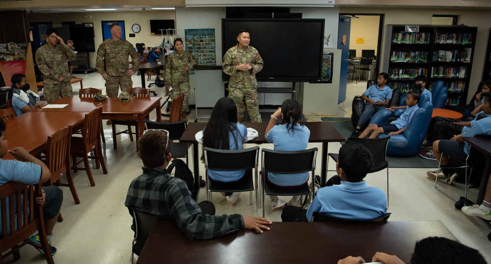 Andersen AFB visits VSA Benavente Middle School for Career Day