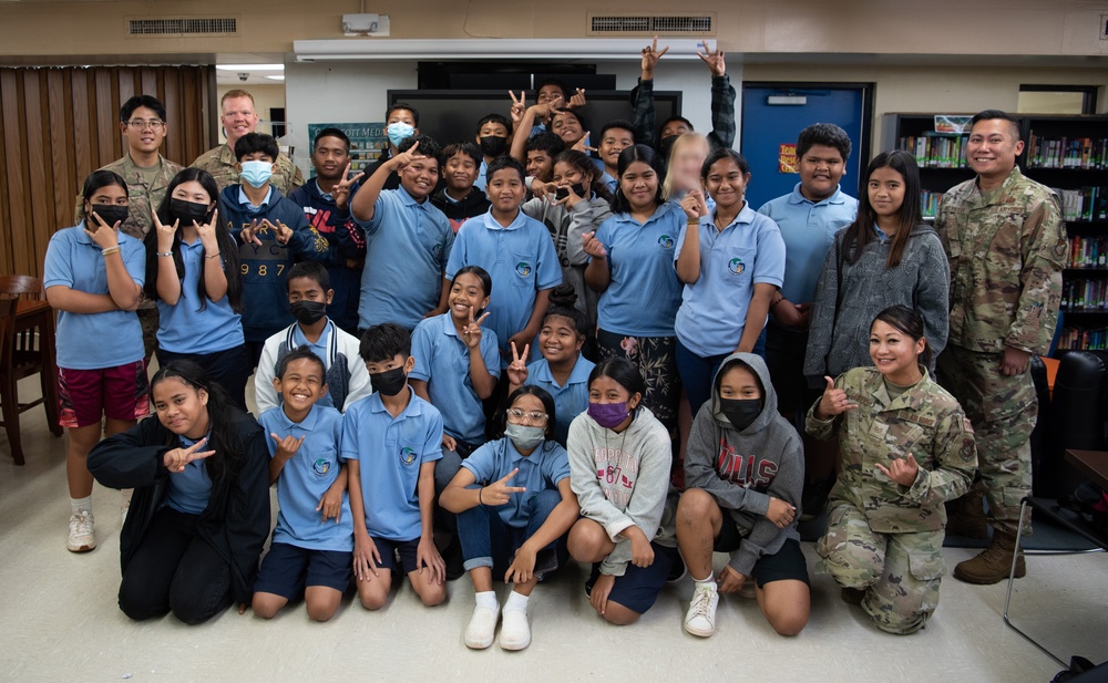 Andersen AFB visits VSA Benavente Middle School for Career Day