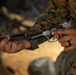 Combat Logistics Battalion 4 Marines participate in an M9 pistol class during MCCRE