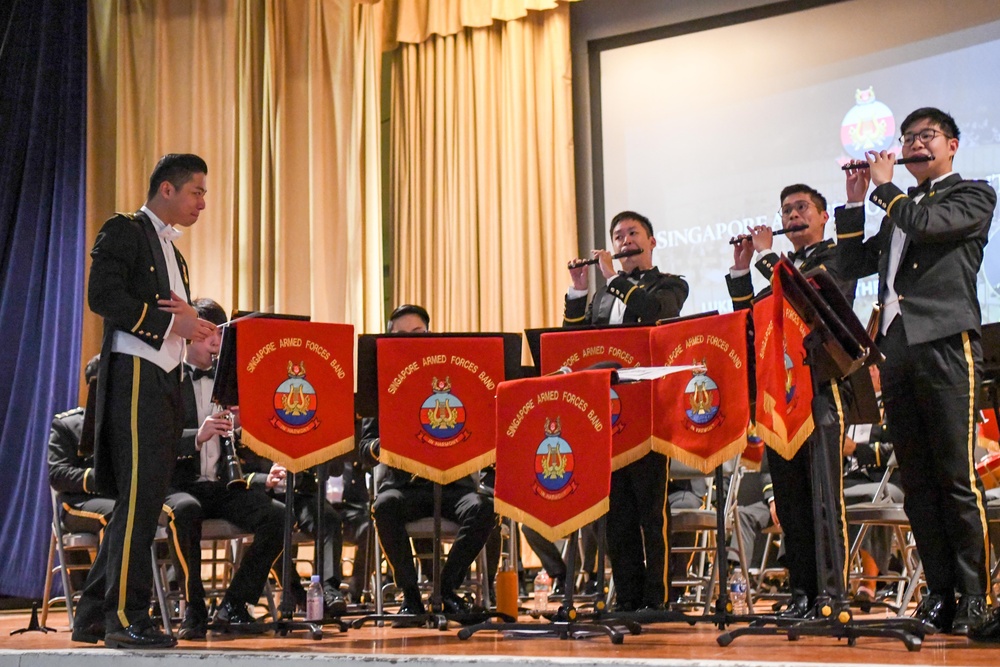 Singapore Armed Forces Central Band performs at Luke Air Force Base