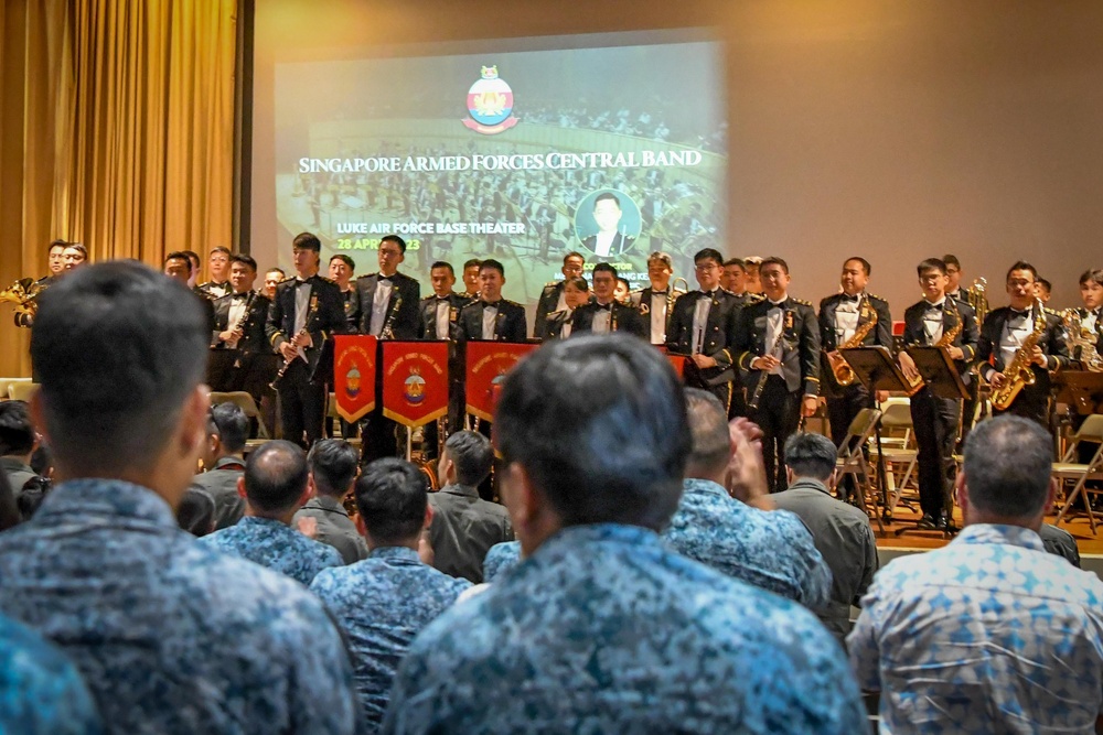 Singapore Armed Forces Central Band performs at Luke Air Force Base