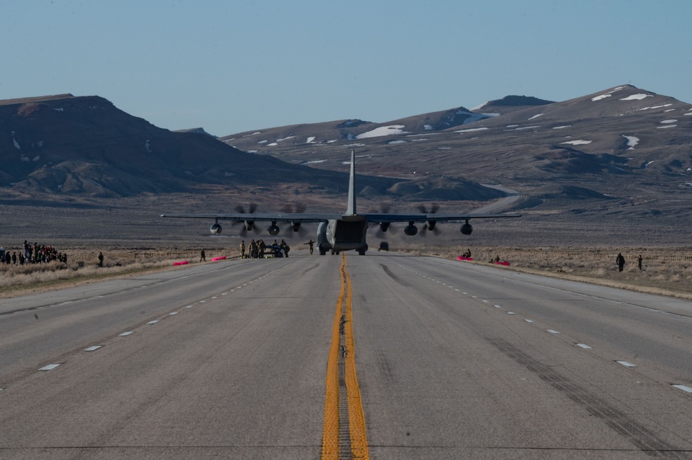 AFSOC, Total Force landed MC-130J, MQ-9, A-10s, MH-6s on Wyoming Highways