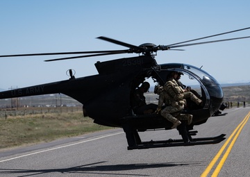 Highway, turned runway: U.S. Air Force crews land on Wyoming highways