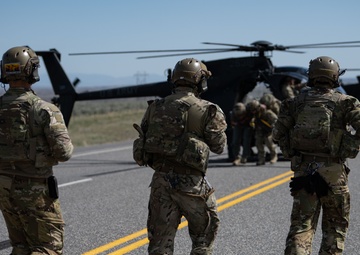 Highway, turned runway: U.S. Air Force crews land on Wyoming highways