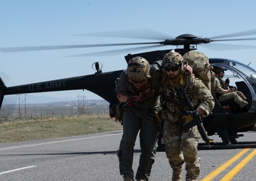 Highway, turned runway: U.S. Air Force crews land on Wyoming highways