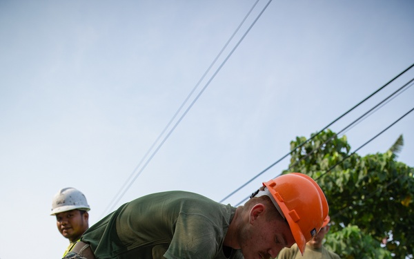 Balikatan 23 | 9th ESB, 355th AEW build health care clinic
