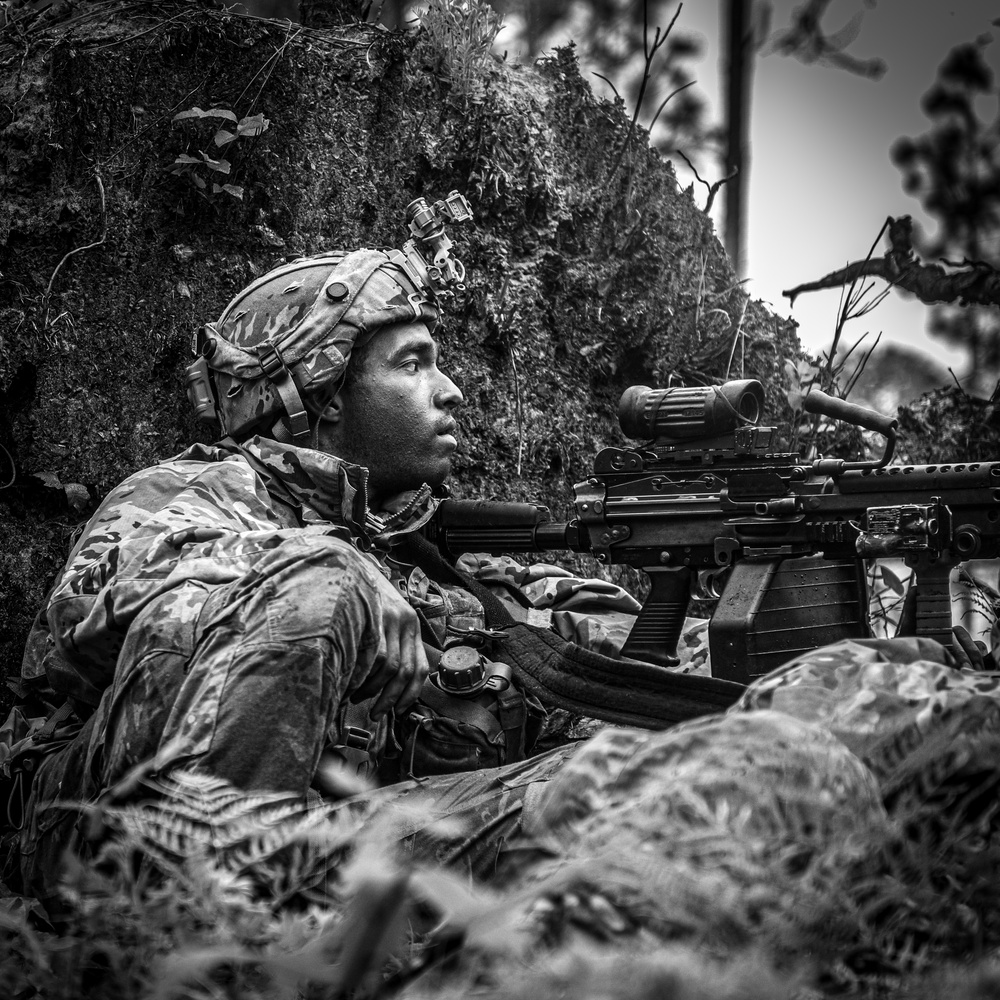JRTC 23-07 Paratroopers Conduct A Patrol
