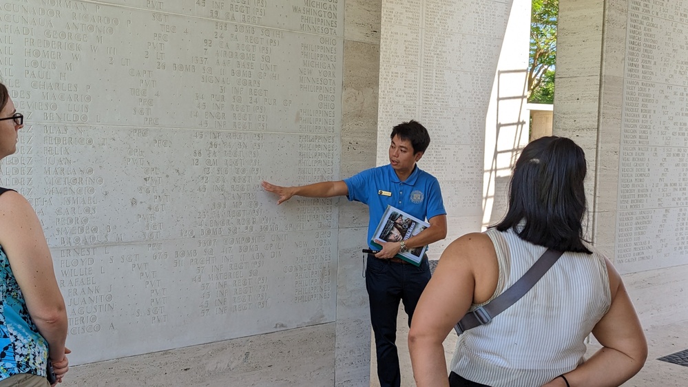 Balikatan 23 | Joint Exercise Support Group Visits Manila American Cemetery and Memorial