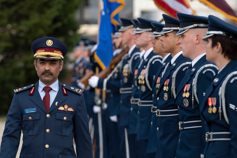 Air Force Full Honors Arrival Ceremony in honor of Qatar