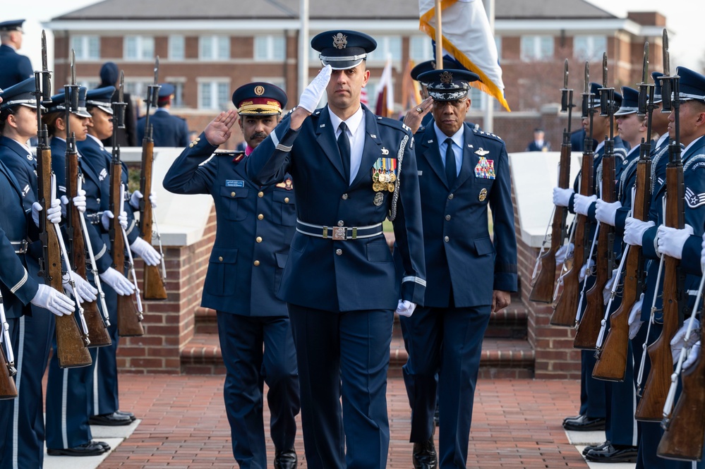 Air Force Full Honors Arrival Ceremony in honor of Qatar