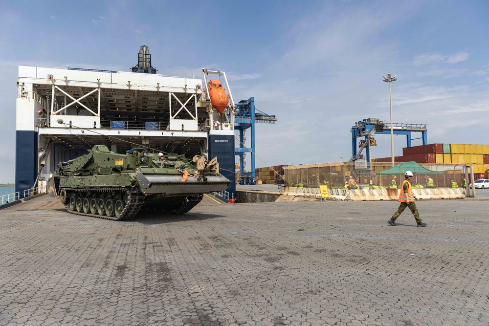 DEU Armored Vehicles Arrive, Sardinia