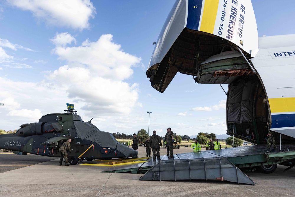 Exercise Noble Jump 23: Antonov Delivers German Tiger Attack Helicopters to Sardinia