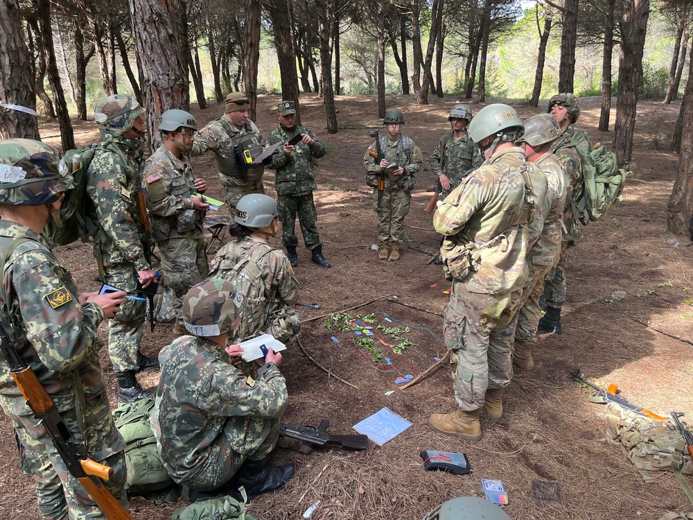 New York Army National Guard officer candidates train in Albania