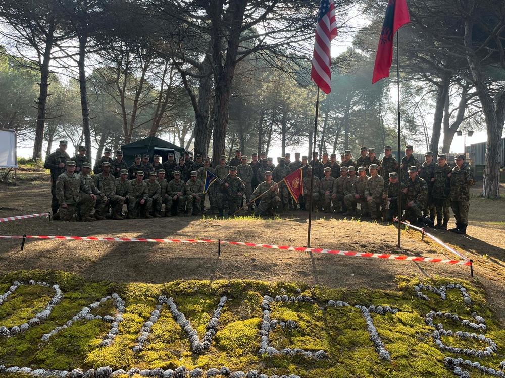 New York Army National Guard officer candidates train in Albania