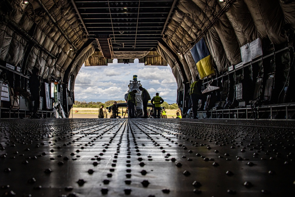 Noble Jump 23: Antonov An-124 Ruslan Delivers German Tiger Attack Helicopters, Sardinia