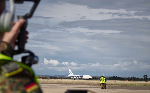 Noble Jump 23: Antonov An-124 Ruslan Delivers German Tiger Attack Helicopters, Sardinia