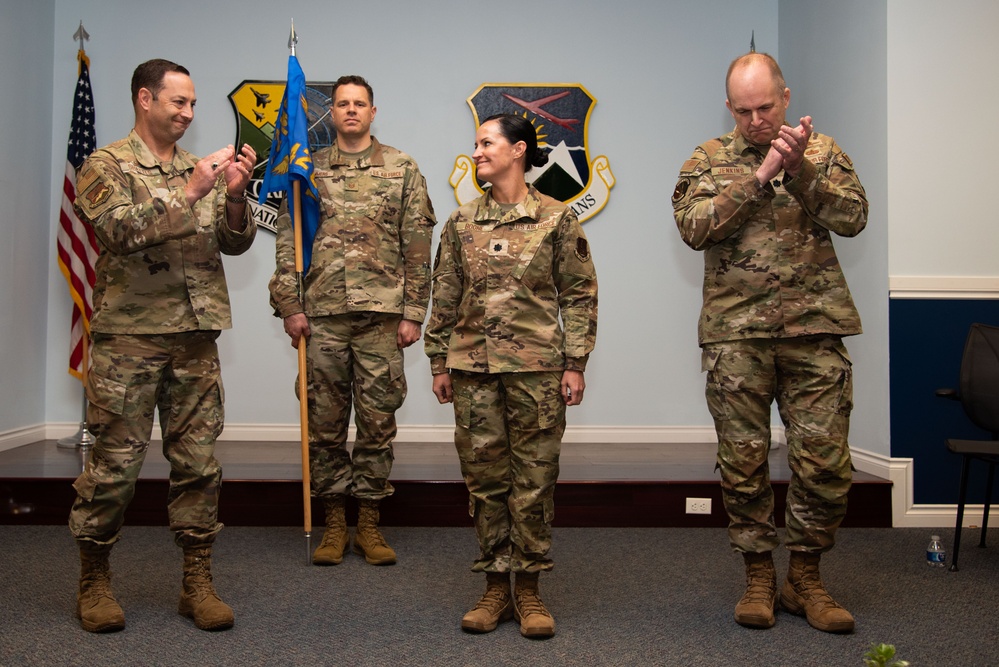 142nd Communications Flight welcomes new Commander