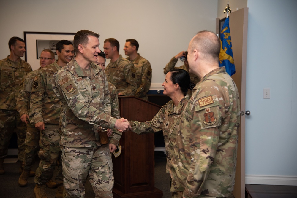 142nd Communications Flight welcomes new Commander