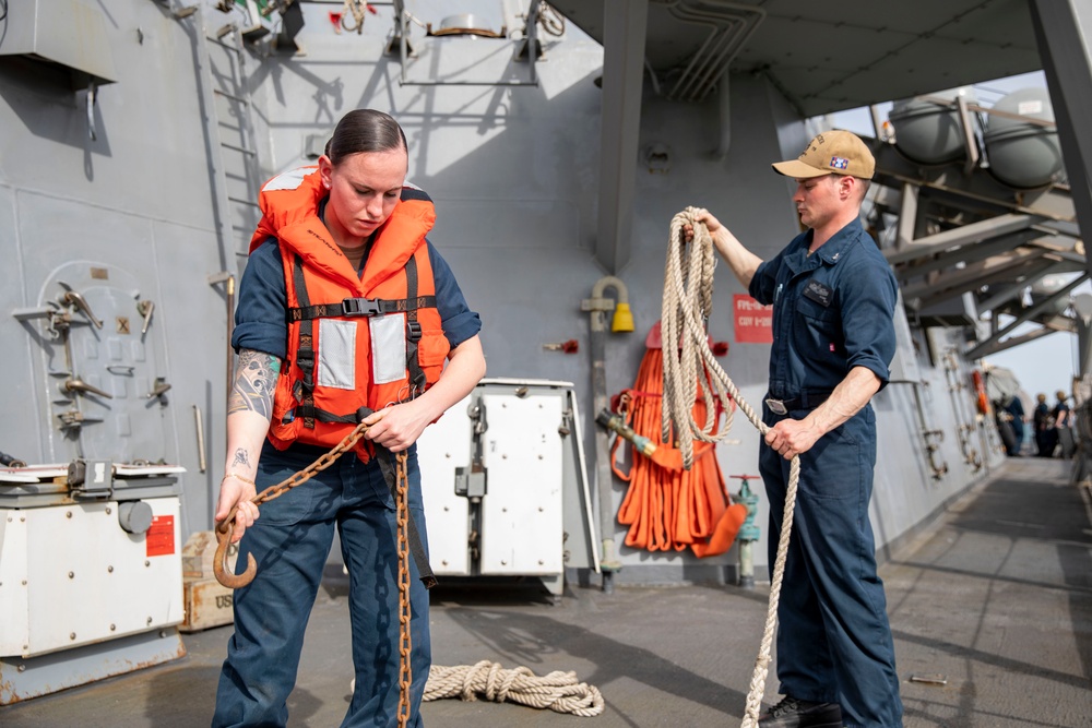 USS Porter Departs Rota, Spain