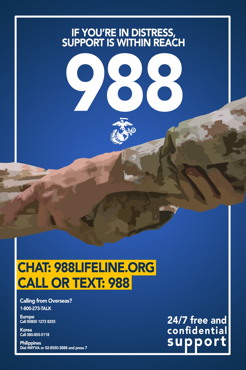 Suicide and Crisis Lifeline: 988 Poster