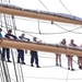 USCGC Eagle crew members spend free time aloft