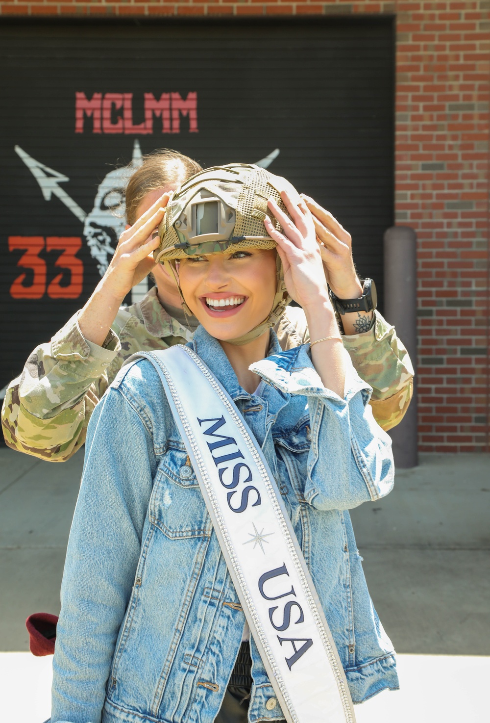 Miss USA 2022 Morgan Romano visits 3rd Special Forces Group (Airborne)