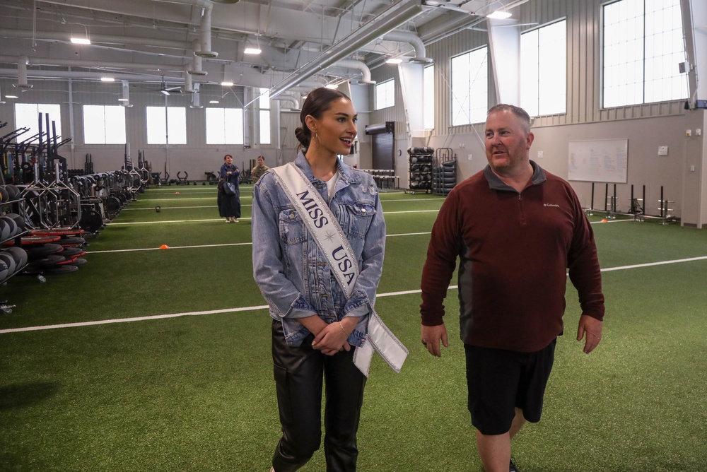 Miss USA 2022 Morgan Romano visits 3rd Special Forces Group (Airborne)