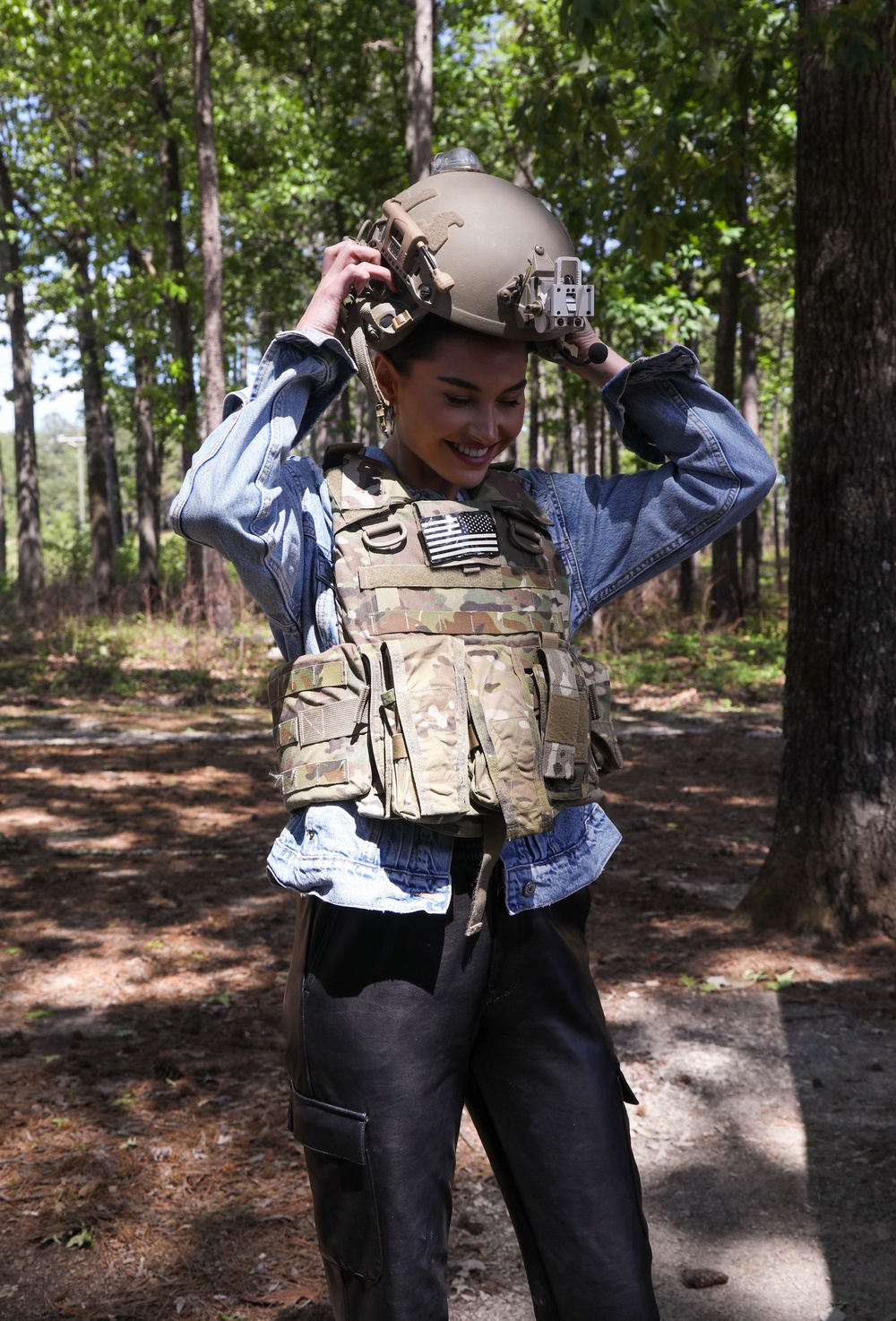 Miss USA 2022 Morgan Romano visits 3rd Special Forces Group (Airborne)