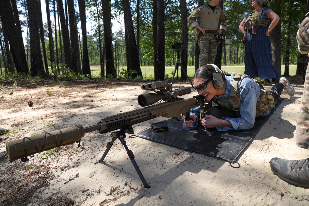 Miss USA 2022 Morgan Romano visits 3rd Special Forces Group (Airborne)