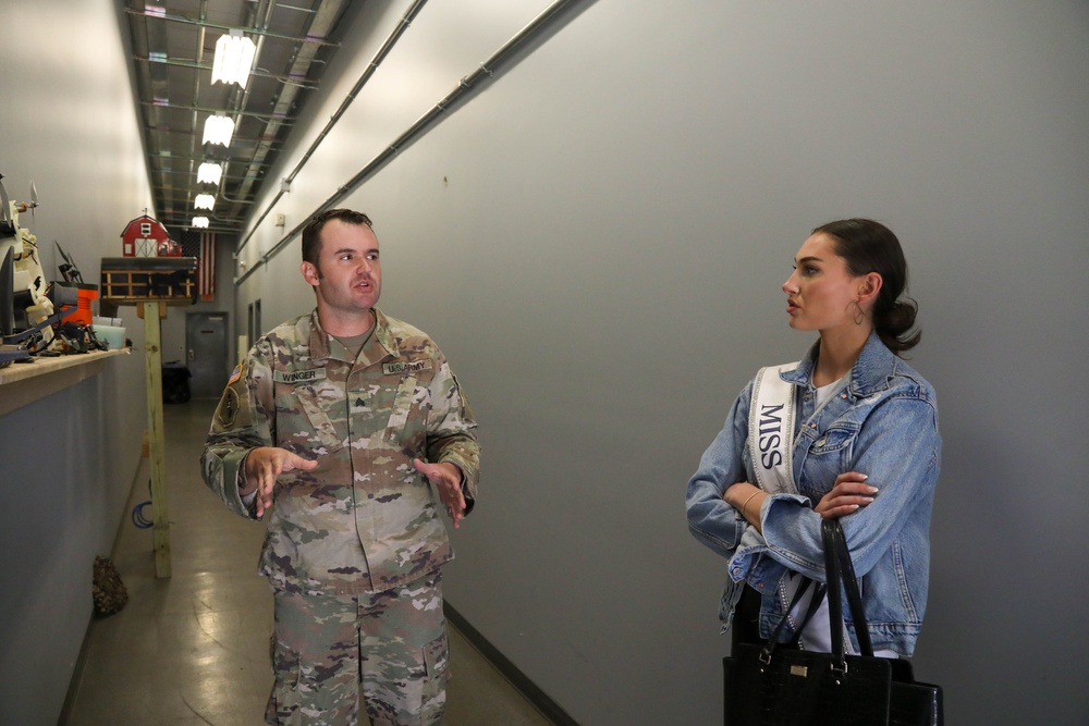 Miss USA 2022 Morgan Romano visits 3rd Special Forces Group (Airborne)