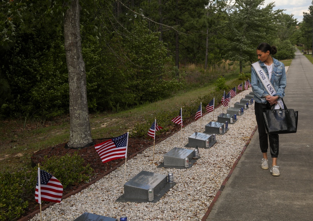 Miss USA 2022 Morgan Romano visits 3rd Special Forces Group (Airborne)