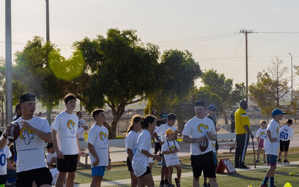 LA Rams coaches host clinic for Combat Center youth