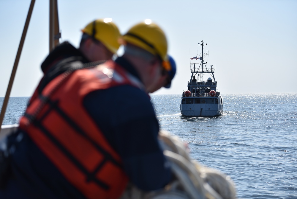 CGC William Chadwick training with French Navy