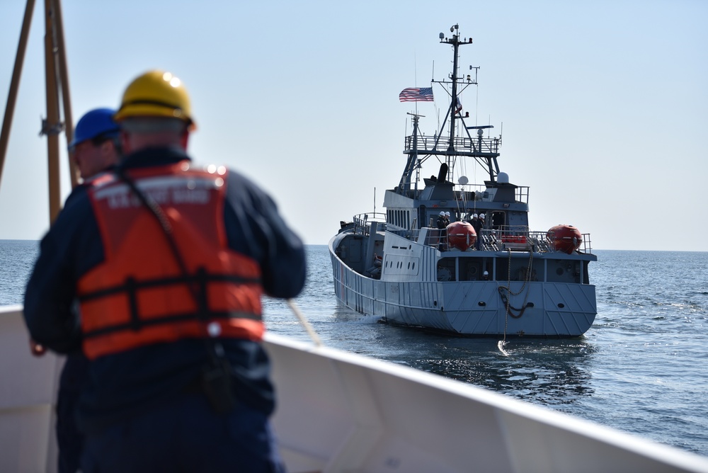 CGC William Chadwick training with French Navy