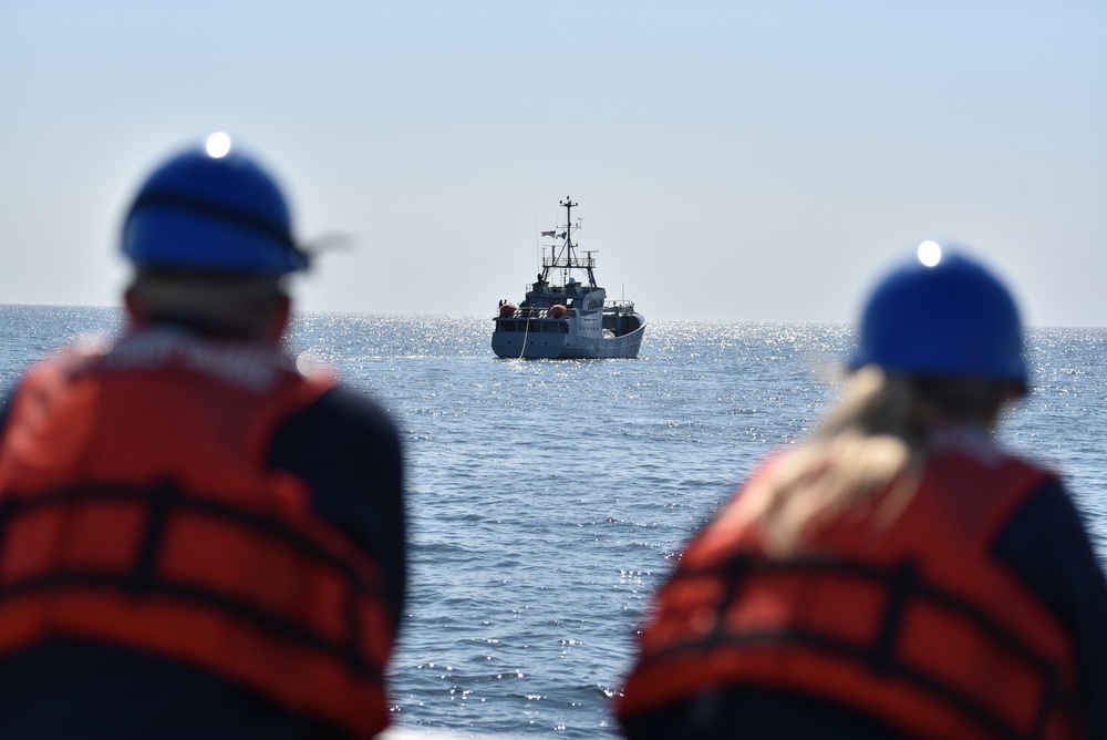 CGC William Chadwick training with French Navy