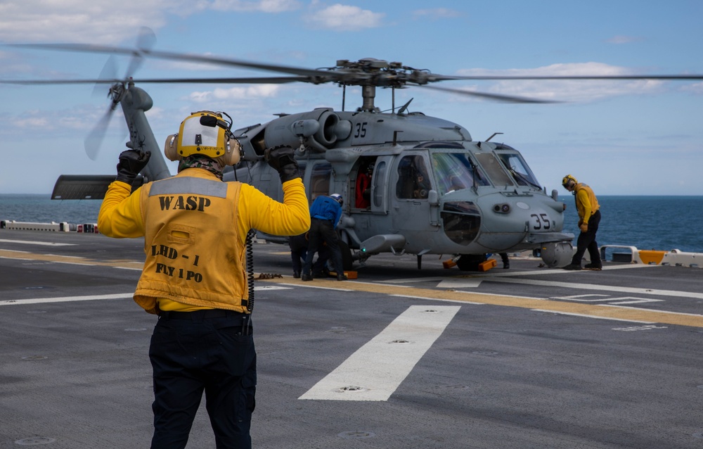 USS Wasp Begins Basic Phase