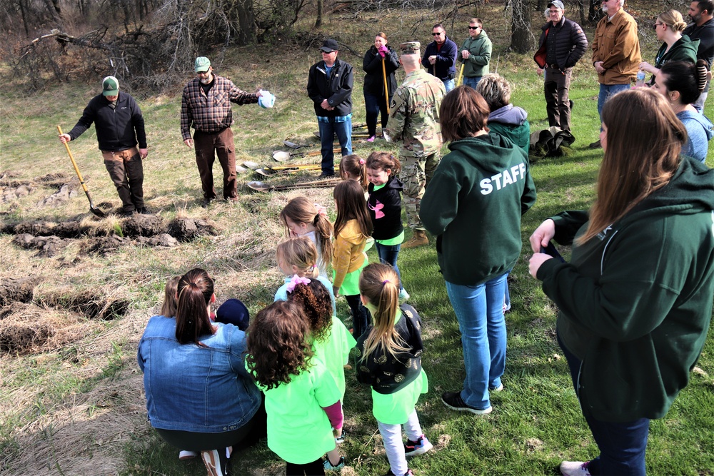 Dozens attend Fort McCoy’s 2023 Arbor Day observance; more than 500 trees planted