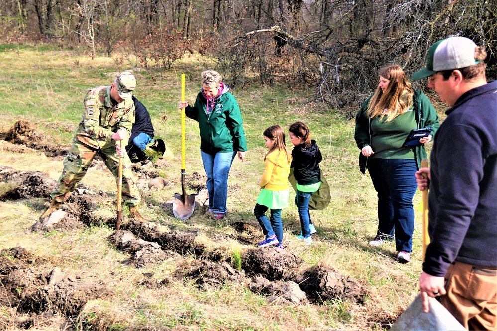 Dozens attend Fort McCoy’s 2023 Arbor Day observance; more than 500 trees planted