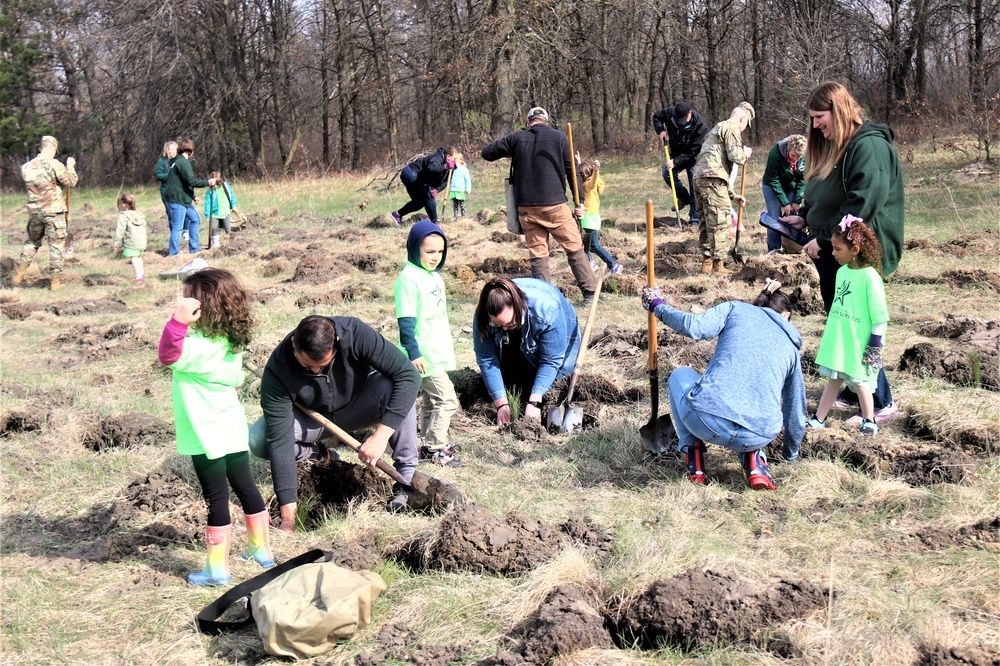 Dozens attend Fort McCoy’s 2023 Arbor Day observance; more than 500 trees planted