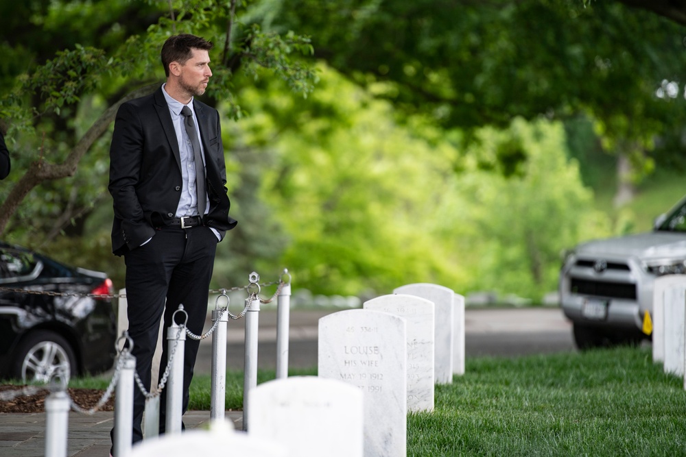 Coca-Cola 600 Winner Denny Hamlin Visits Arlington National Cemetery