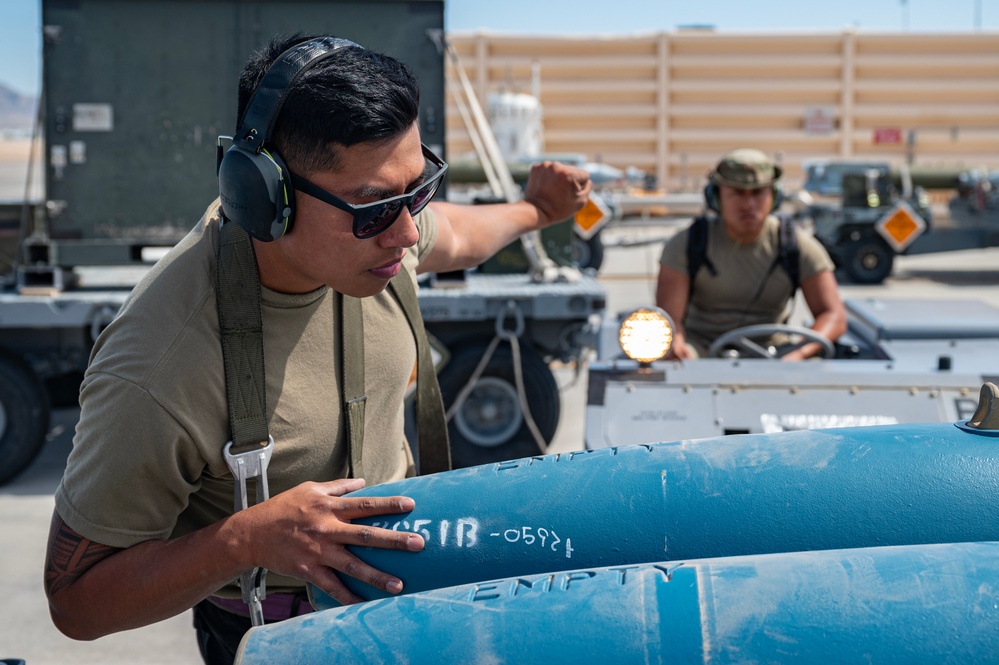 Aviano Weapons Technicians at Nellis AFB