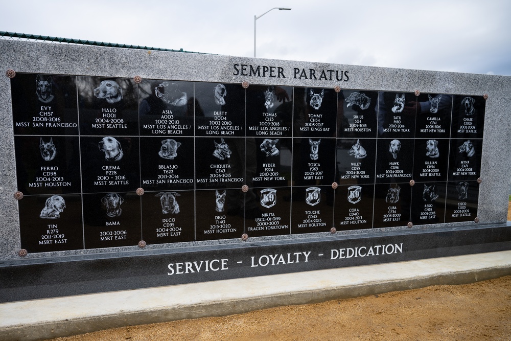 Coast Guard opens K-9 Team Memorial