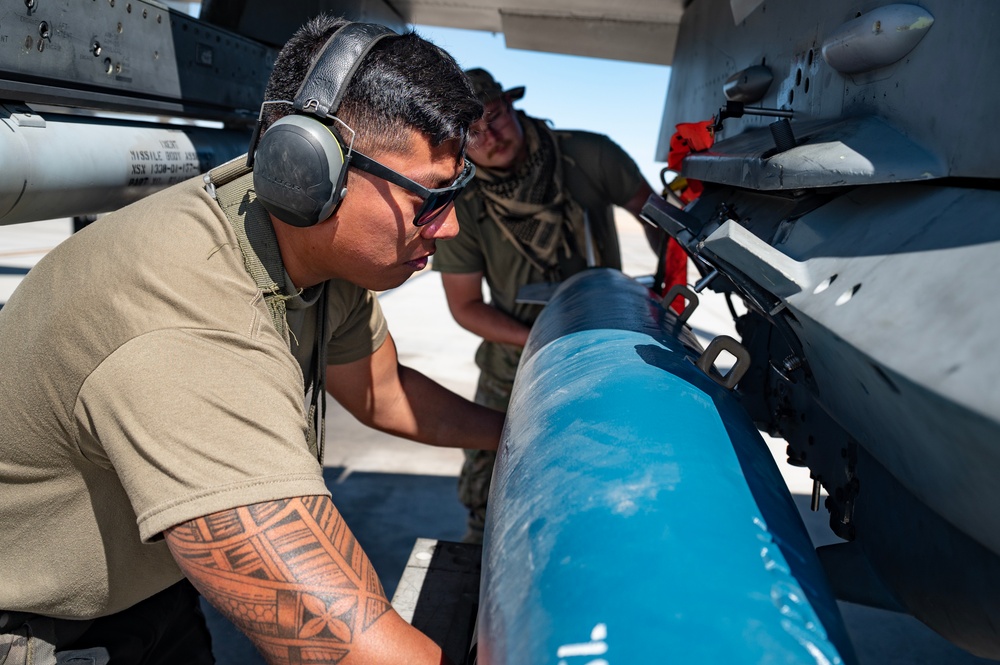 Aviano Weapons Technicians at Nellis AFB