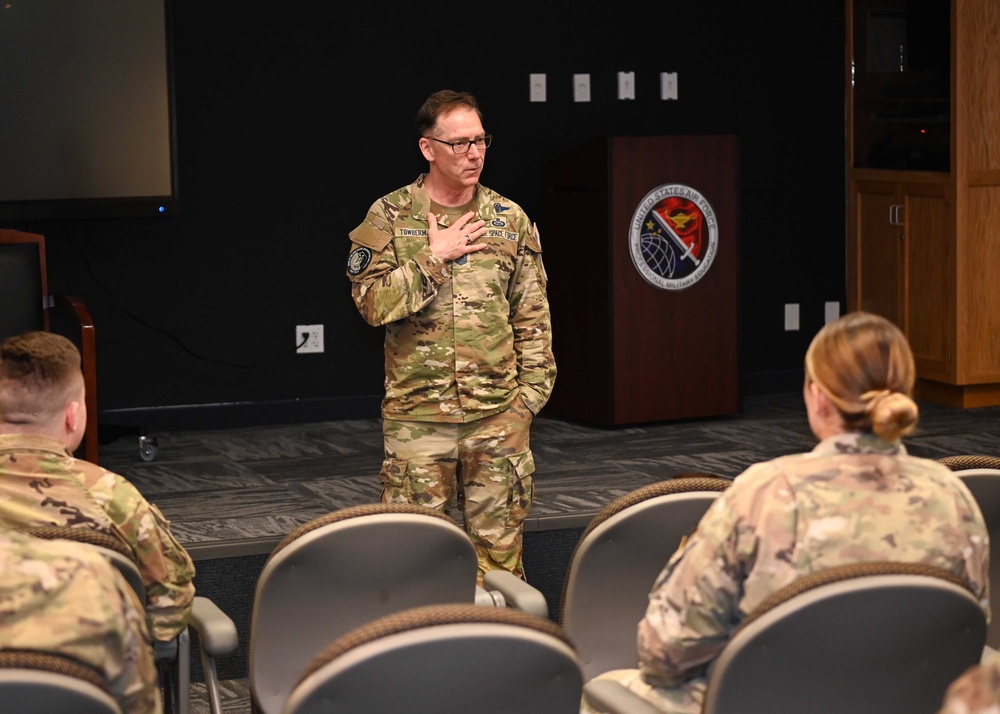 Chief Master Sgt. of the Space Force Roger A. Towberman and Master Gunnery Sgt. Scott H. Stalker Visits Vandenberg