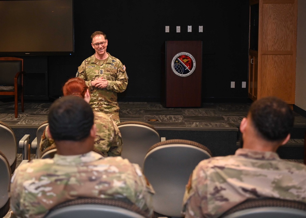 Chief Master Sgt. of the Space Force Roger A. Towberman and Master Gunnery Sgt. Scott H. Stalker Visits Vandenberg