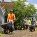 Sailors, Community Volunteer at Loko Pa'aiau Fishpond on Earth Day