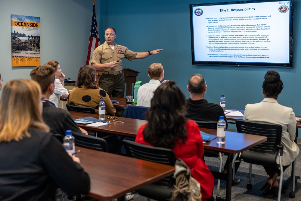 Col. Whitley speaks at Oceanside Leadership Academy