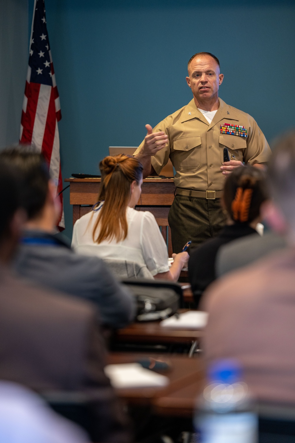 Col. Whitley speaks at Oceanside Leadership Academy
